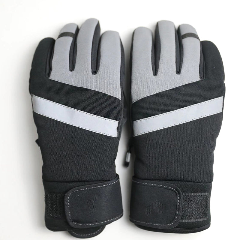 taiqi Grey big children's warm gloves  Children's cold resistant heating gloves