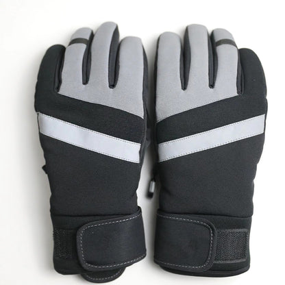 taiqi Grey big children's warm gloves  Children's cold resistant heating gloves