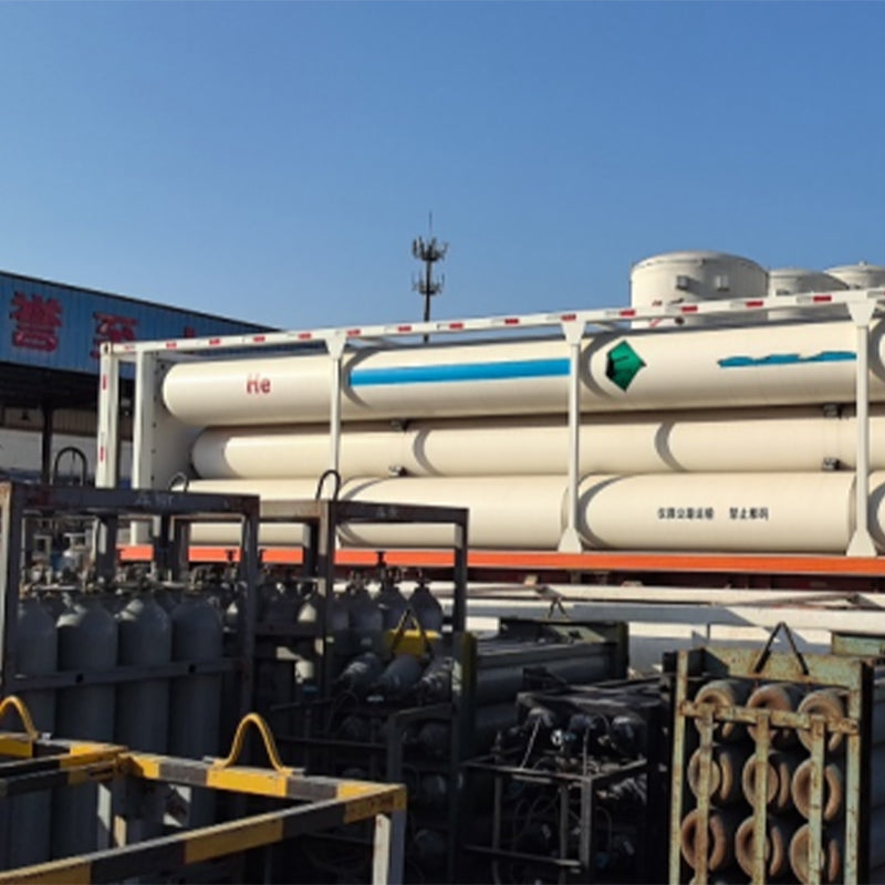 rongli helium tanker National standard helium tank Steel cylinder Helium tank Industrial helium tank