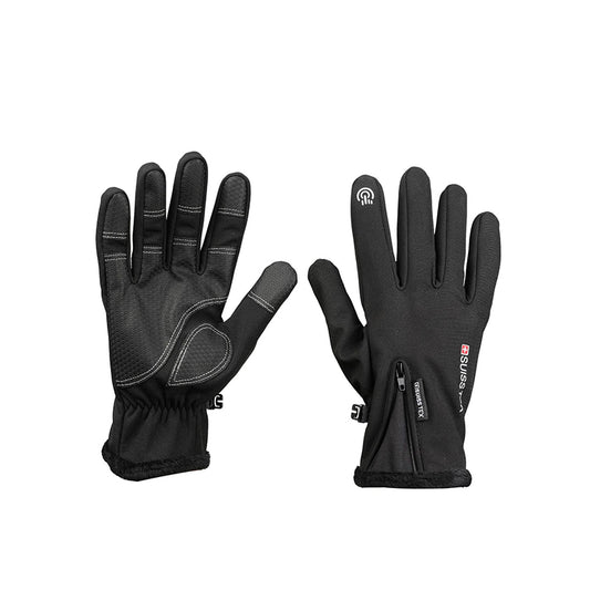 taiqi Thin Universal Riding Gloves Touch screen plush and thickened warm riding gloves, anti slip touch screen warm gloves, thickened plush warm gloves