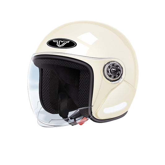 xingguang 3C certification electric motorcycle helmet male and female half helmet summer four seasons universal battery car helmet autumn and winter warm   High Definition Anti-fog Goggles Extra Deep