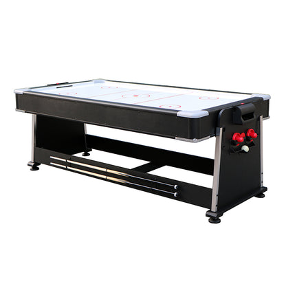 guanqiu 7' 4-in-1 Multi-Purpose Pool Table: Pool Table/Air Ball Table/Ping Pong Table/Table Top (P471D01)