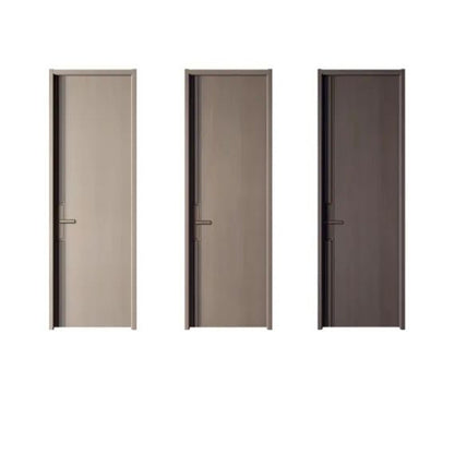 hongfeng Grille series wooden doors   Customized household carbon crystal wood doors, unpainted solid wood doors, light luxury room interior doors