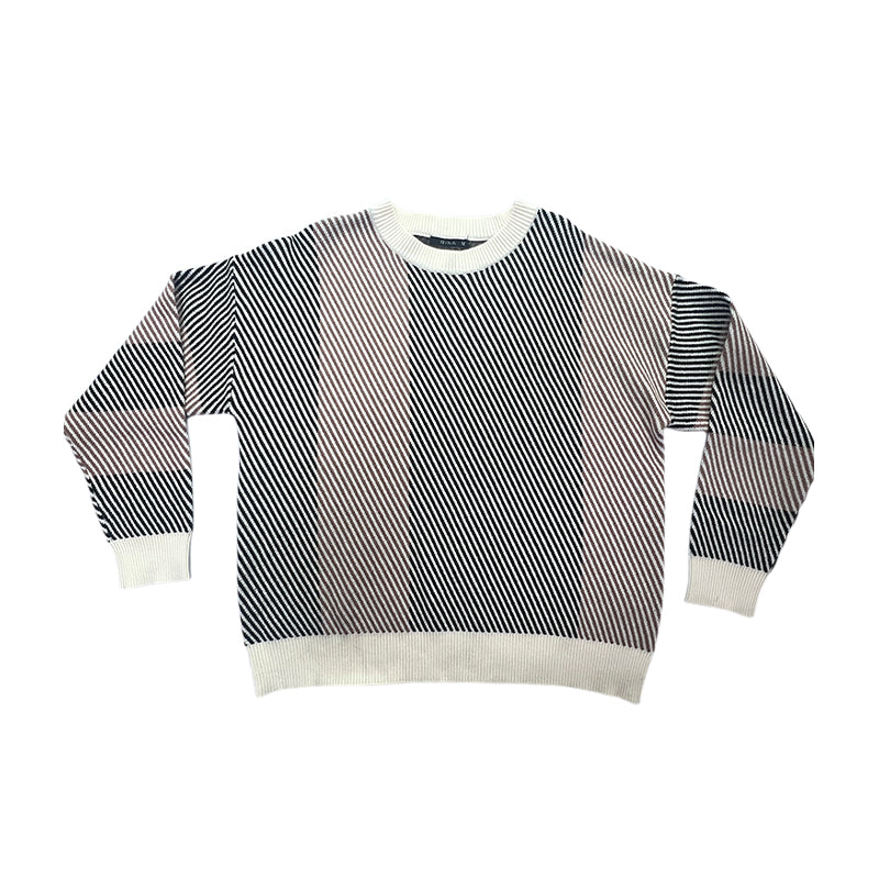 Sanyu Women's Transfer Stitch Jacquard Round Neck Pullover Knit Sweater Fashion Slimming Long Sleeve 800 Pieces