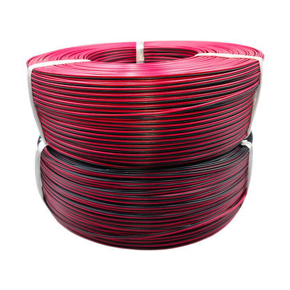 Haijinbo UL2468-2P Red & Black Parallel Wire Double White Parallel Wire Black with White Stripe White with Black Stripe Flame-Retardant PVC Insulated Wire