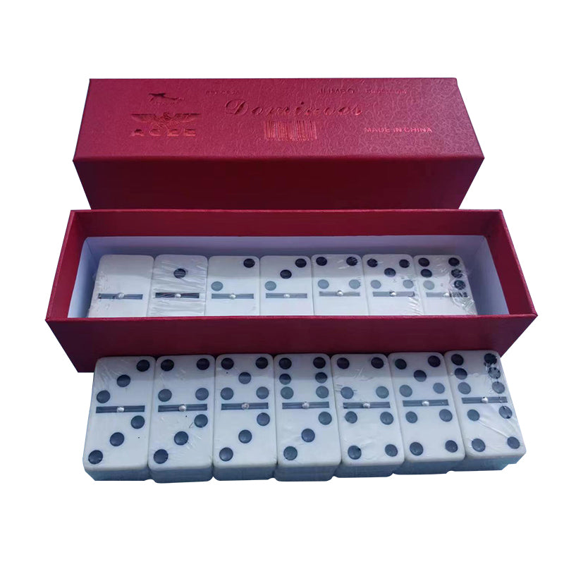 qingyu Customer logo customized carton double six dominoes Regular ordinary plastic boxed double six dominoes(Please consult customer service for pricing)