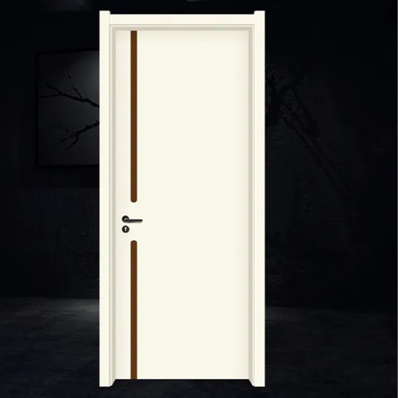 hongfeng Sculpture series    Wooden door   Steel and wood door set door, fashionable and luxurious carbon crystal wood door