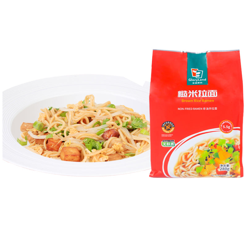 GloryLand brown rice ramen NON-FRIED RAMEN  0 Add filling gluten-free
