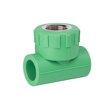 zhenghuan Tee with internal and external teeth(Please consult customer service for pricing)  PPR green accessories inner wire direct elbow three-way all-plastic copper loose globe valve