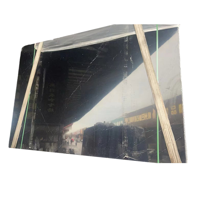 hefeng Black White Root Natural Marble  Rock Panel Modern Simple Customisable