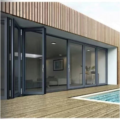 bojiu Folding Door(Please consult customer service for pricing) Sound insulation sealing balcony heavy sliding door