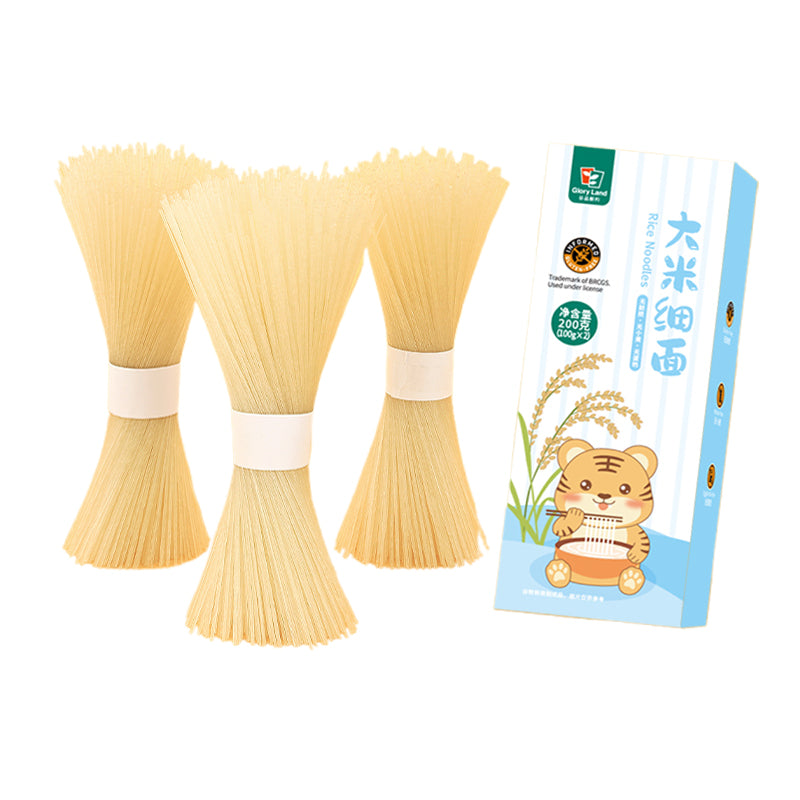 GloryLand Baby natural noodle combo (rice thin noodles*1+ thin noodles with goji berries*1) Filling 0 Add fast food for health