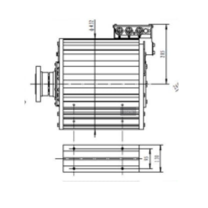 Hexin  New Energy Vehicle Motor Series- PM380 Series(Please consult customer service for pricing) drive motor Auto Parts metal part