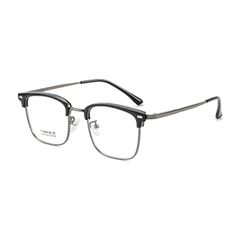 zhengbo Eyeglasses TR Metal Eyebrow 8129 Half frame Anti-blue light ultralight