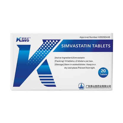 xiangshantang Simvastatin Tablets 20mg*10s*2 plates  Medication for hyperlipidemia