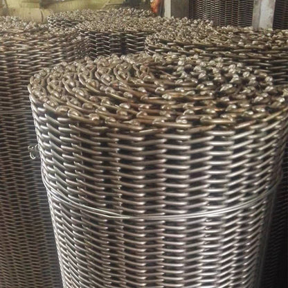 sanhe Mesh-shaped row dense row mesh belt  Stainless steel mesh belt, high-temperature resistant mesh belt