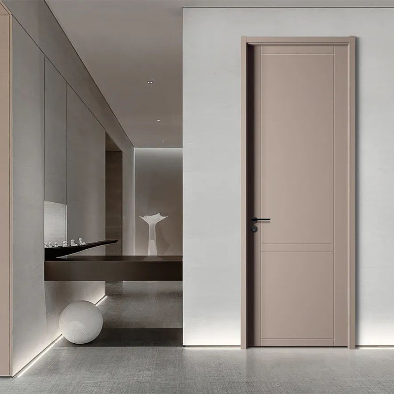 hongfeng Fashionable and simple  Wooden door  Customized household carbon crystal wood doors, unpainted solid wood doors, light luxury room interior doors