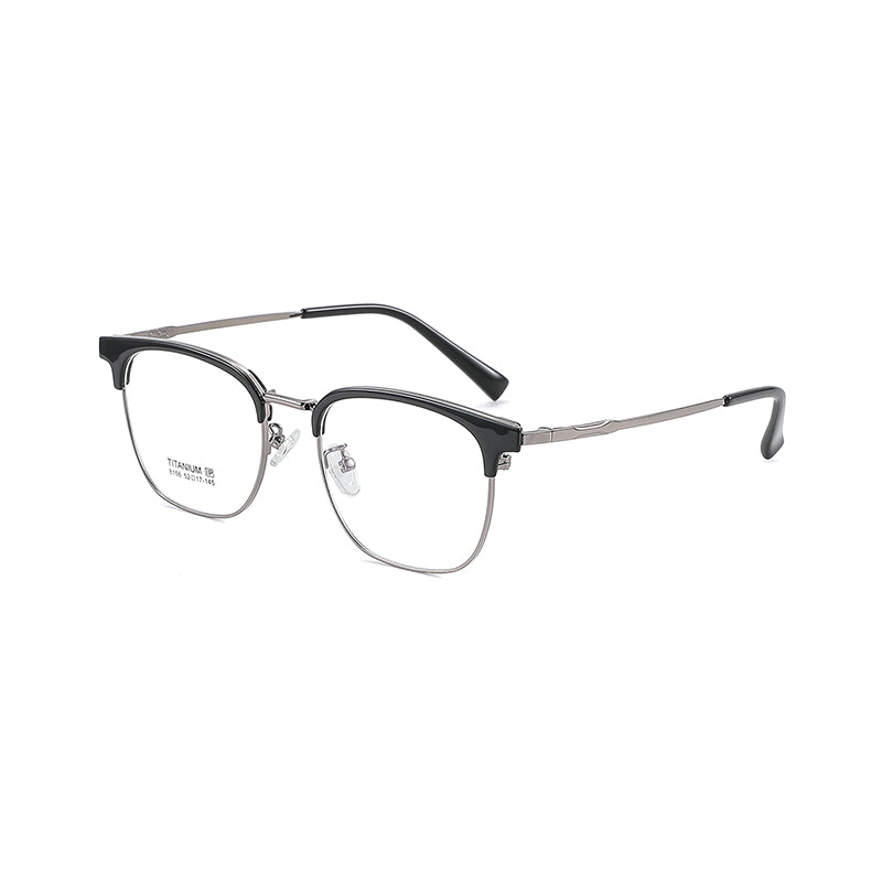 zhengbo Eyeglasses TR Metal Eyebrow 8156 High appearance level The number of degrees can be assigned High definition
