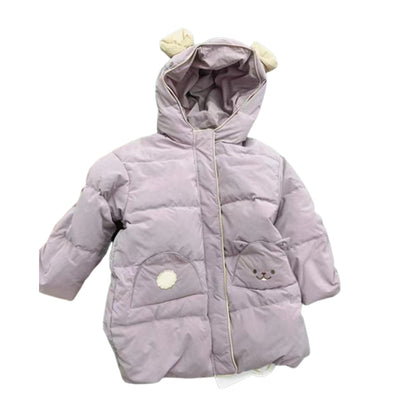 junsheng Disha children's medium and long three-proof soft contrast down jacket is waterproof, oil-proof, antifouling, cute, cute and hooded, with the same design for men and women(Please consult customer service for pricing)