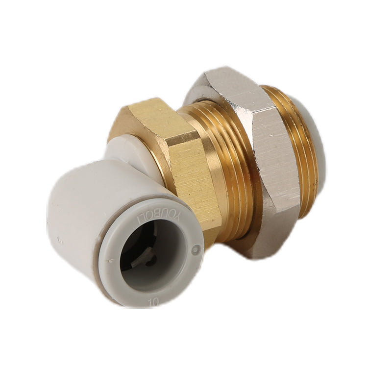 youboli Panel Mount Elbow  SMC type external thread gas pipe elbow quick insert gas pipe connector