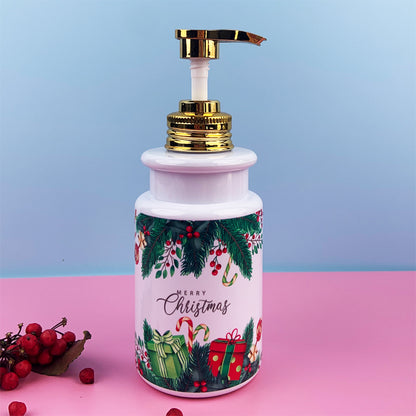 zhengxing PET bottle () 500ml/150.3*76   American Light Luxury Ceramic Hand Wash Bottle Press Empty Bottle INS Flower Ceramic Shower Gel Packaging