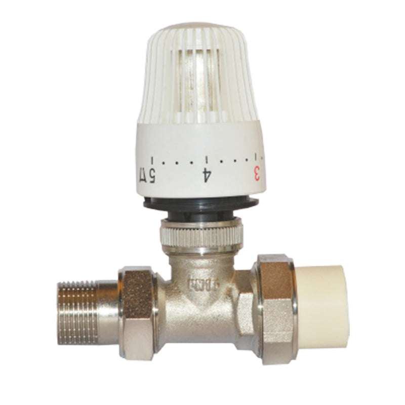 shuangan PPR straight radiator thermostatic control valve DN15×PPR20 DN20×PPR25 DN25×PPR32  Temperature control valve Temperature control valve