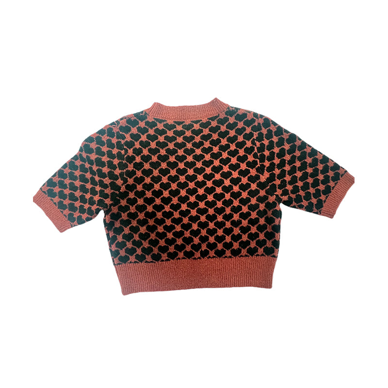 Sanyu Women's Jacquard Round Neck Pullover Retro Knit Sweater Top 1000 Pieces