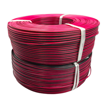 Haijinbo UL2468-2P Red & Black Parallel Wire Double White Parallel Wire Black with White Stripe White with Black Stripe Flame-Retardant PVC Insulated Wire