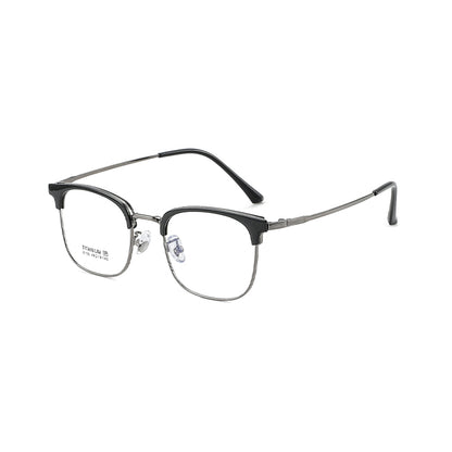 zhengbo Eyeglasses TR Metal Eyebrow 8158 Radiation protection Men and women myopia anti-fatigue