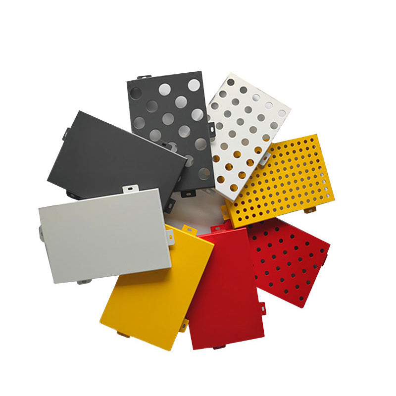 Hangwall Nano self-cleaning aluminum veneer(Please consult customer service for pricing)  Aluminum veneer perforated curtain wall decoration