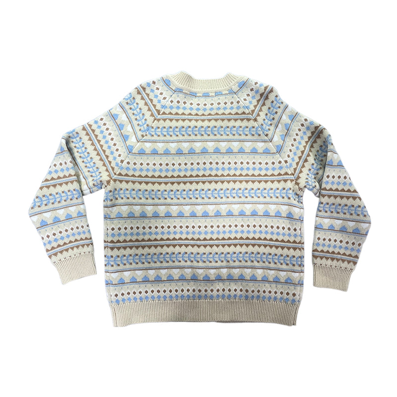 Sanyu Women's Sesame Dot Jacquard Button Cardigan Round Neck Long Sleeve Cardigan Retro Knit Sweater Top 1000 Pieces