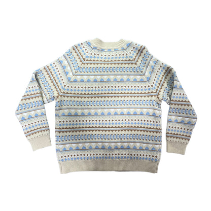 Sanyu Women's Sesame Dot Jacquard Button Cardigan Round Neck Long Sleeve Cardigan Retro Knit Sweater Top 1000 Pieces
