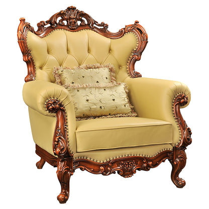 yazhen Single to triple sofa Large and small square coffee table  European luxury champagne gold sofa