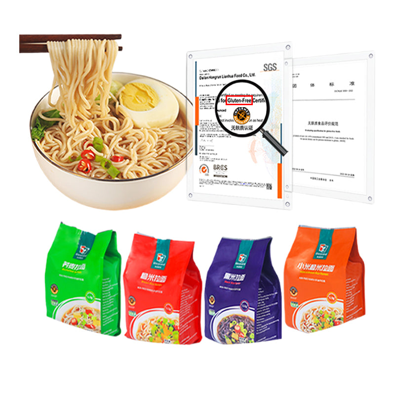 GloryLand  Ramen Combo (Millet Brown Rice Ramen*1+Black Rice Ramen*1+Buckwhest Ramen*1+Brown Rice Ramen*1) NON-FRIED RAUEM 0 Add portable satiety