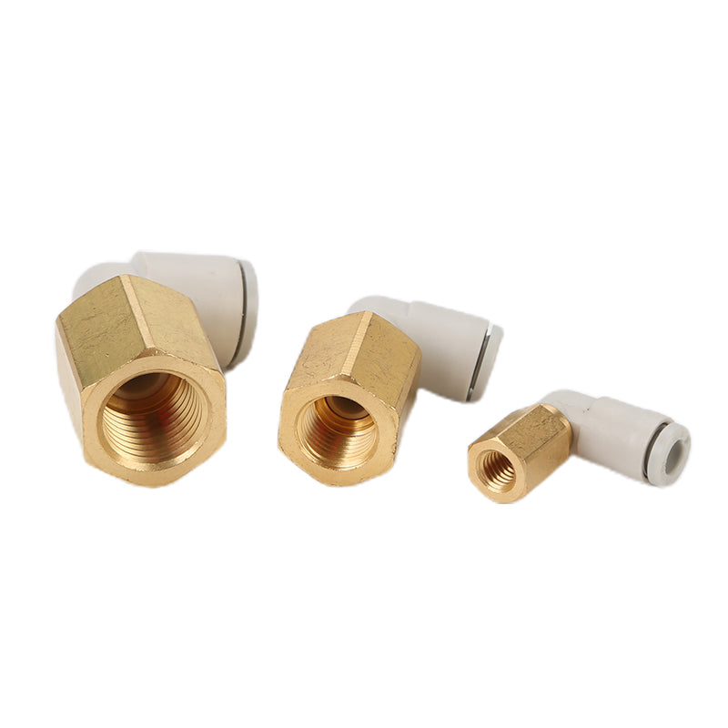 youboli Female elbow  Gas pipe quick connector Gas pipe bend connector