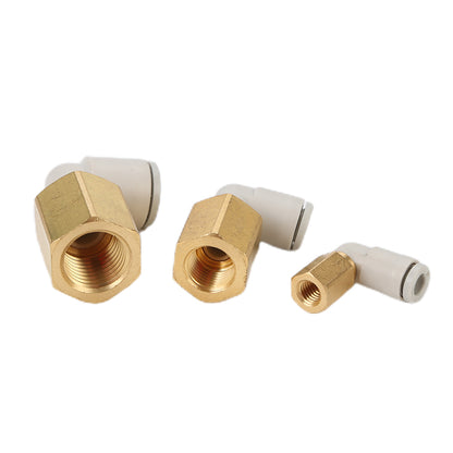 youboli Female elbow  Gas pipe quick connector Gas pipe bend connector