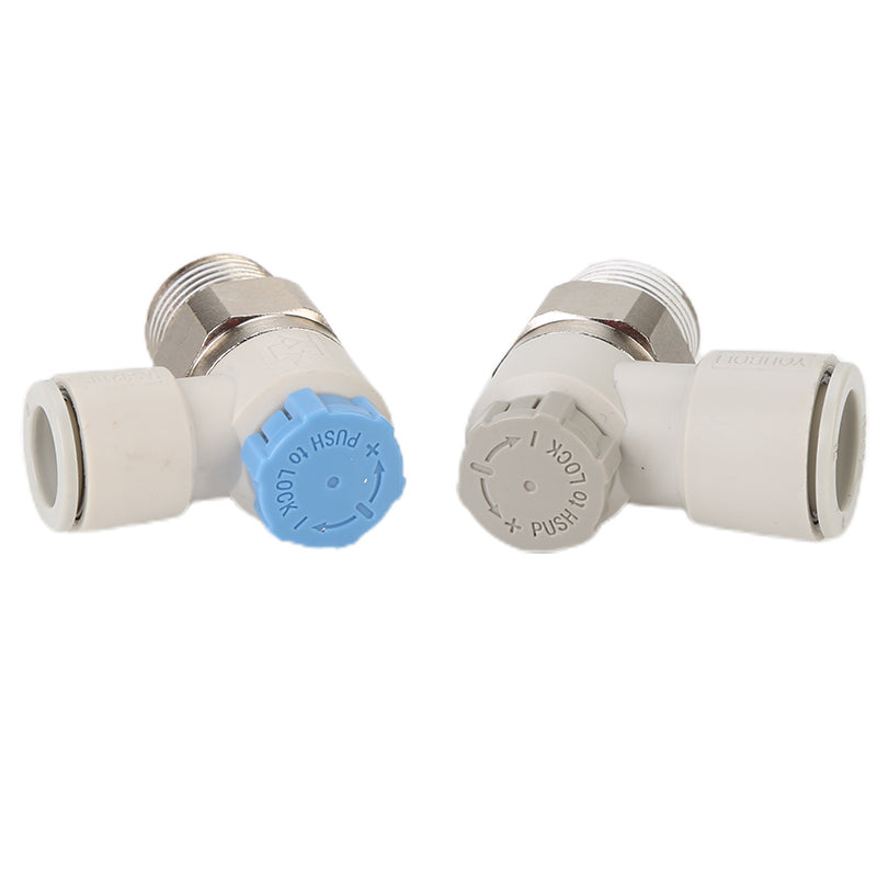 youboli Elbow type speed control valve Miniature pipe throttle valve pipe speed regulating valve