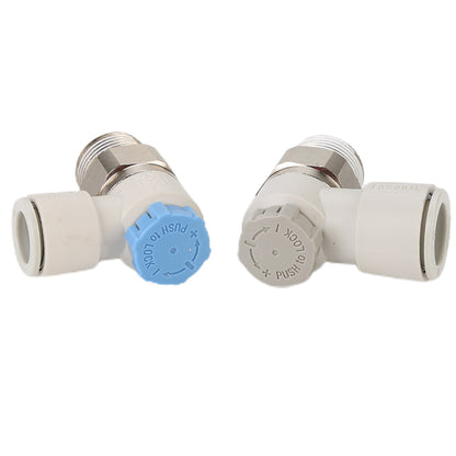 youboli Elbow type speed control valve Miniature pipe throttle valve pipe speed regulating valve