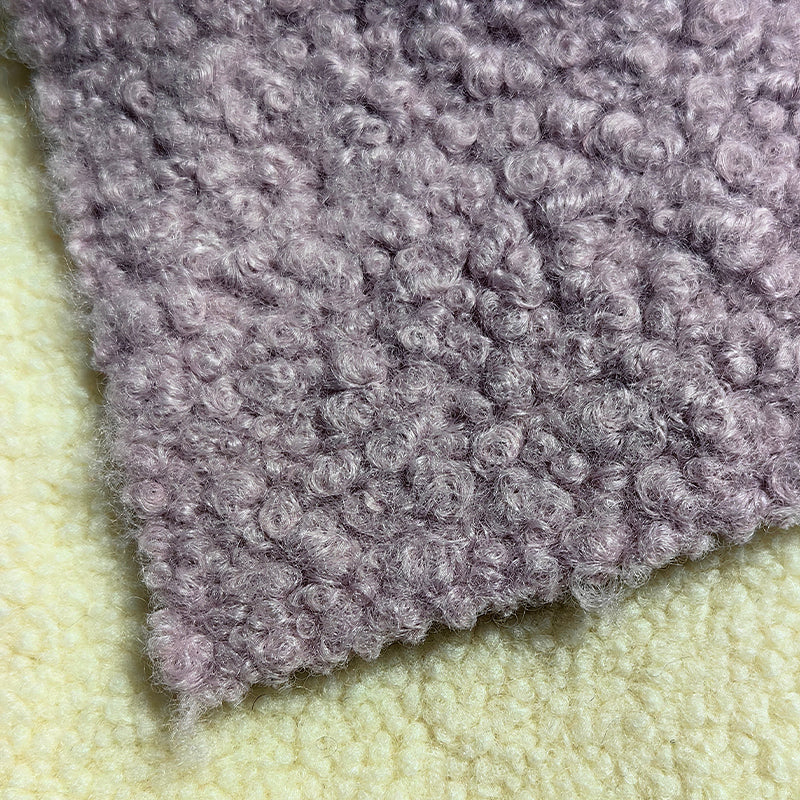rilei loop pile fabric Women's clothing, men's clothing, overcoat fabric, light fashion, casual styles for both men and women, children's clothing styles, composite fabric and other types of garment fabrics 150/350-400g 2000m