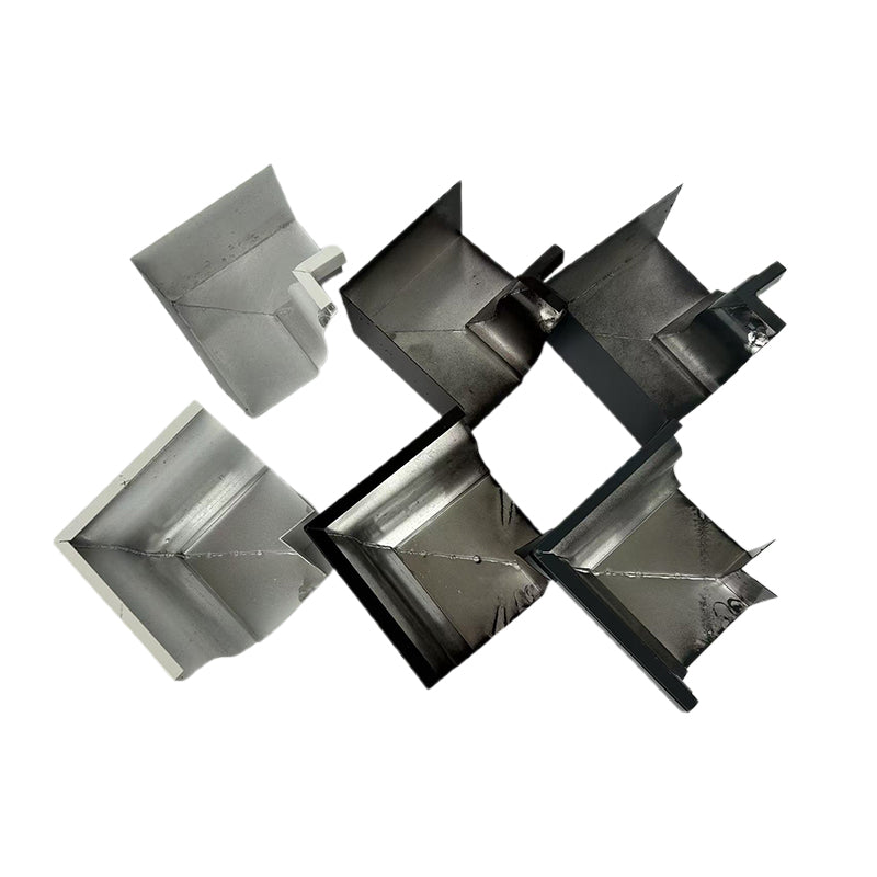 shunshui Inside and outside corners of the water trough, elbow of the water trough, small corner covers for the gutter. The corner covers are used for sealing and waterproofing of the roof drainage system(Please consult customer service for pricing)