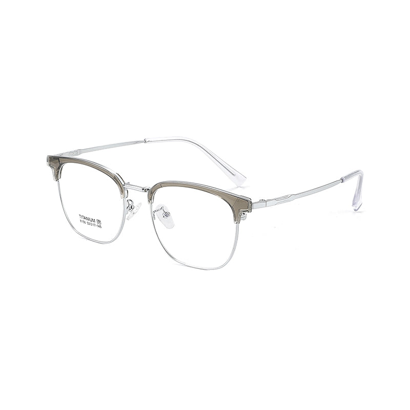 zhengbo Eyeglasses TR Metal Eyebrow 8156 High appearance level The number of degrees can be assigned High definition