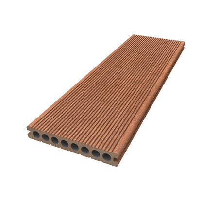 sentai  Plain perforated flooring   The courtyard has extruded wood-plastic flooring
