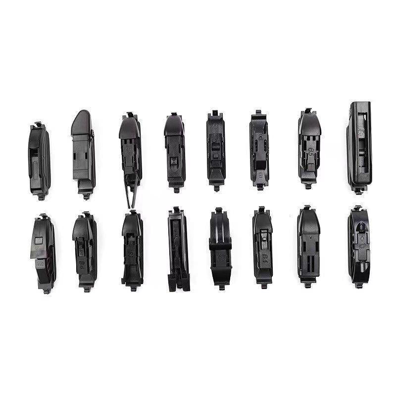 jielun Double rubber strip wiper boneless car wiper multifunctional boneless double rubber strip wiper blades universal on behalf of hair  Durable silent multi-function
