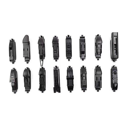 jielun Double rubber strip wiper boneless car wiper multifunctional boneless double rubber strip wiper blades universal on behalf of hair  Durable silent multi-function