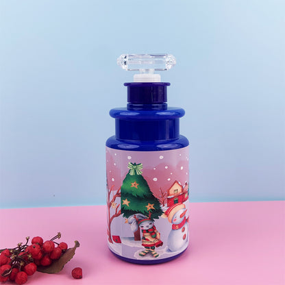 zhengxing PET bottle () 500ml/150.3*76   American Light Luxury Ceramic Hand Wash Bottle Press Empty Bottle INS Flower Ceramic Shower Gel Packaging