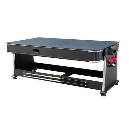 guanqiu 7' 4-in-1 Multi-Purpose Pool Table: Pool Table/Air Ball Table/Ping Pong Table/Table Top (P471D01)