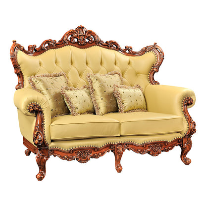 yazhen Single to triple sofa Large and small square coffee table  European luxury champagne gold sofa