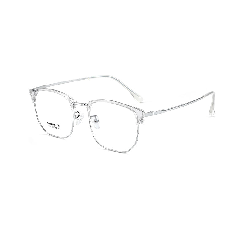 zhengbo Eyeglasses TR Metal Eyebrow 8136  Half frame Anti-blue light ultralight