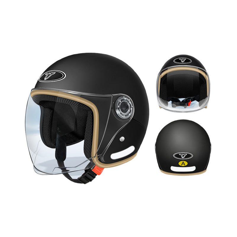 xingguang Children's helmet electric car baking paint helmet girl helmet thickened four seasons universal boy cartoon   High Definition Anti-fog Goggles Extra Deep