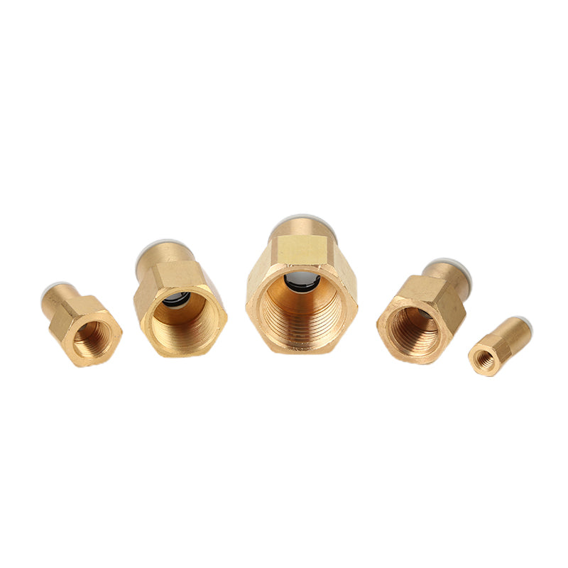 youboli Female straight-threaded    SMC type internal thread gas pipe through quick connection